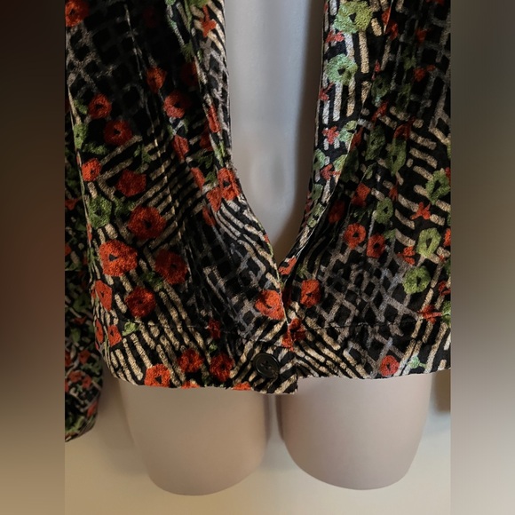 Ett:twa by Anthropologie Velvet Floral Wrap Jacket -Wear 3 ways! - Picture 11 of 16